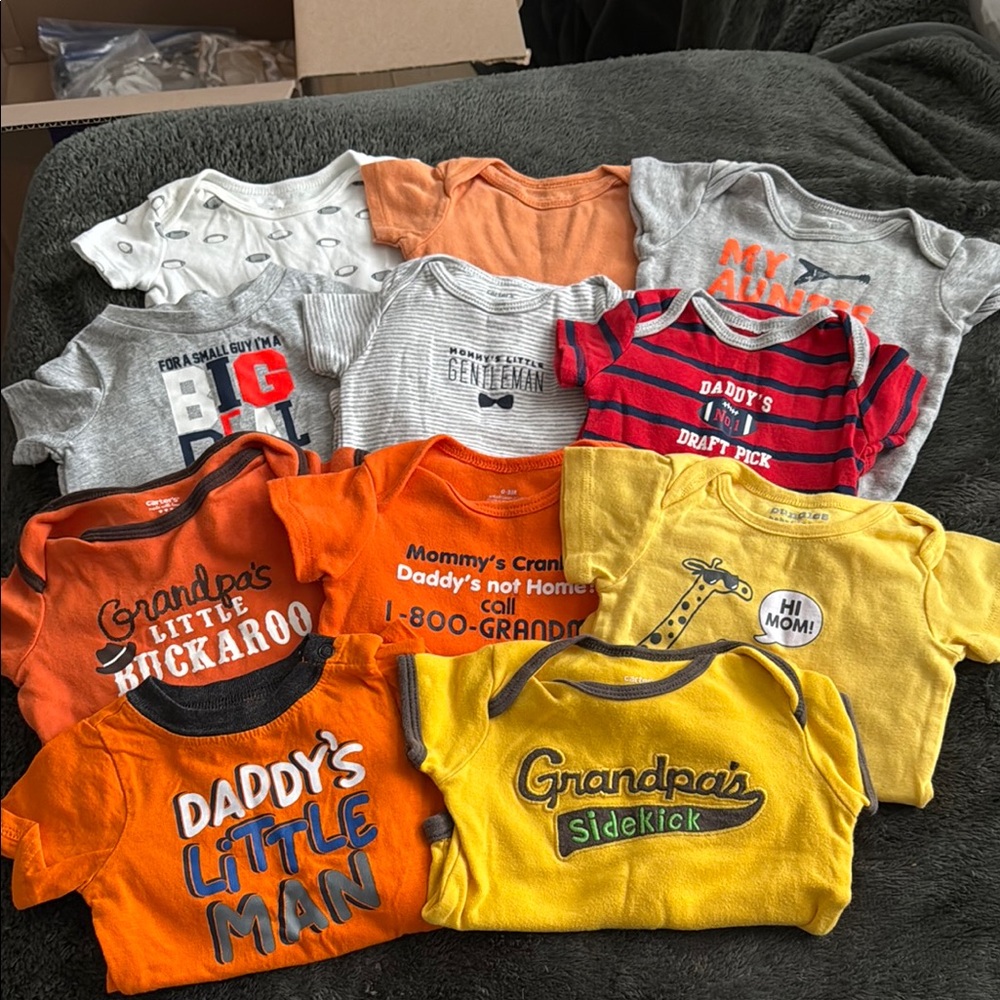 0-3 Short Sleeve Onesie bundle